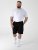 D555 Robinson 1 Short Fleece Cargo avec Taille Élastique Noir - Pantalons/shorts de survêtement - Survêtement/jogging grandes tailles