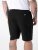 D555 Robinson 1 Short Fleece Cargo avec Taille Élastique Noir - Pantalons/shorts de survêtement - Survêtement/jogging grandes tailles