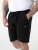 D555 Robinson 1 Short Fleece Cargo avec Taille Élastique Noir - Pantalons/shorts de survêtement - Survêtement/jogging grandes tailles