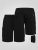 D555 Robinson 1 Short Fleece Cargo avec Taille Élastique Noir - Pantalons/shorts de survêtement - Survêtement/jogging grandes tailles