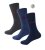 D555 Harold 2 Multi Color Pack of 3 Extra Wide Comfort Fit Socks - Sous-vêtements & Bain - Sous-vêtements Grande Taille