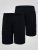 D555 Thomas Short Stretch avec Taille Élastique Noir - Shorts - Shorts hommes grande taille