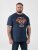 D555 Hockney T-shirt avec Imprimé Moto Bleu Marine - T-shirts - T-shirts Homme Grande Taille