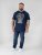 D555 Linton T-shirt avec Imprimé Crâne Multicolore Bleu Marine - T-shirts - T-shirts Homme Grande Taille