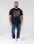 D555 Otto Official Pink Floyd 50th Anniversary T-shirt Imprimé Bleu Marine - T-shirts - T-shirts Homme Grande Taille