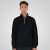 Double Outfitters MTOP-1163 Sweat-shirt col zippé Noir - Sweatshirts & hoodies - Sweatshirts/Hoodies grande taille homme