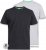 D555 Fenton 2-pack Black/Grey T-shirt - T-shirts - T-shirts Homme Grande Taille