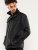 D555 Fargo Five Pocket Jacket With Ribbed Neck and Inner Quilting Black - Vestes - Vestes homme grandes tailles