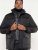 D555 Fargo Five Pocket Jacket With Ribbed Neck and Inner Quilting Black - Vestes - Vestes homme grandes tailles