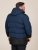 D555 Hank Ripstop Contrast Panelled Padded Hooded Jacket Bleu marine - Vestes - Vestes homme grandes tailles