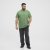 North Latitude Allover Printed T-shirt Vert Moyen - T-shirts - T-shirts Homme Grande Taille