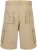Kam Jeans Belted Cargo Shorts Stone - Shorts - Shorts hommes grande taille