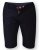 D555 PANAMA Chino Short With Side Elasticated Waist Navy - Shorts - Shorts hommes grande taille
