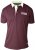 D555 NASH Short Sleeve Rugby Shirt Burgundy - Polos - Polos homme grande taille