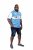 D555 ARYAN Florida Royal Racing Polo Blue/White - Polos - Polos homme grande taille