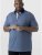 D555 SWANN Short Sleeve Stretch Polo Denim Melange - Polos - Polos homme grande taille
