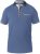 D555 SWANN Short Sleeve Stretch Polo Denim Melange - Polos - Polos homme grande taille