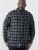 D555 Lawton LS Flannel Shirt Grey - Chemises - Chemises Grandes Tailles Hommes