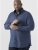 D555 Scott LS Printed Shirt Blue - Chemises - Chemises Grandes Tailles Hommes