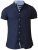 D555 Norman Short Sleeve Oxford Shirt Navy - Chemises - Chemises Grandes Tailles Hommes