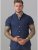 D555 Norman Short Sleeve Oxford Shirt Navy - Chemises - Chemises Grandes Tailles Hommes