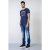 D555 Hatter T-shirt Navy - T-shirts - T-shirts Homme Grande Taille