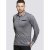 D555 Brockville Long Sleeve Polo Grey - Polos - Polos homme grande taille
