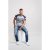 D555 Jones T-shirt Grey - T-shirts - T-shirts Homme Grande Taille