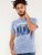 D555 Hobart LA Printed T-Shirt Blue - T-shirts - T-shirts Homme Grande Taille