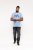 D555 Hobart LA Printed T-Shirt Blue - T-shirts - T-shirts Homme Grande Taille