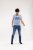 D555 Hobart LA Printed T-Shirt Blue - T-shirts - T-shirts Homme Grande Taille