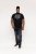 D555 Willoughby NYC Dot Printed T-Shirt Black - T-shirts - T-shirts Homme Grande Taille