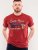 D555 Brisbane Santa Monica Route 66 Printed T-Shirt Red - T-shirts - T-shirts Homme Grande Taille