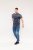D555 Anson Originals Printed T-shirt Denim Marl - T-shirts - T-shirts Homme Grande Taille
