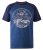 D555 Porter Raglan Sleeve Printed T-Shirt Blue - T-shirts - T-shirts Homme Grande Taille