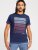 D555 Cransford Gradient Line Printed T-Shirt - T-shirts - T-shirts Homme Grande Taille