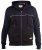 D555 Vincent Full Zip Hoody With Chest And Sleeve Piping Detail - Sweatshirts & hoodies - Sweatshirts/Hoodies grande taille homme