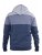 D555 Columbus Cut And Sew Panelled Zip Through Hoody Blue - Sweatshirts & hoodies - Sweatshirts/Hoodies grande taille homme