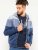 D555 Columbus Cut And Sew Panelled Zip Through Hoody Blue - Sweatshirts & hoodies - Sweatshirts/Hoodies grande taille homme