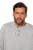 JP1880 702555 T-shirt Henley à manches longues Gris chiné - T-shirts - T-shirts Homme Grande Taille