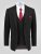 D555 Ted Veste de costume Noir - Costumes - Costumes grandes tailles 