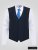 D555 Ted Gilet de costume Bleu marine - Costumes - Costumes grandes tailles 