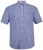 JP1880 722860 Chemise à carreaux vichy manches courtes Bleu clair - Chemises - Chemises Grandes Tailles Hommes