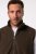 JP1880 Fleece Vest Stand-up Collar Brown - Vestes - Vestes homme grandes tailles