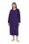 Ulla Popken 749967 Peignoir en éponge à fermeture éclair Multicolore - Robes de chambre & peignoirs - 