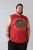 Kam Jeans 5763 Hawaii Surf Vest Sleeveless T-Shirt Washed Red - T-shirts - T-shirts Homme Grande Taille