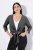 Ulla Popken 794514 Boléro en jersey à nouer Anthracite - Boléros - 