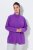 Ulla Popken 796970 Veste polaire légère Violet foncé - Vêtements en laine polaire - 