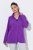 Ulla Popken 796970 Veste polaire légère Violet foncé - Vêtements en laine polaire - 