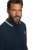 JP1880 802789 Polo à col contrastant blanc Bleu marine - Polos - Polos homme grande taille